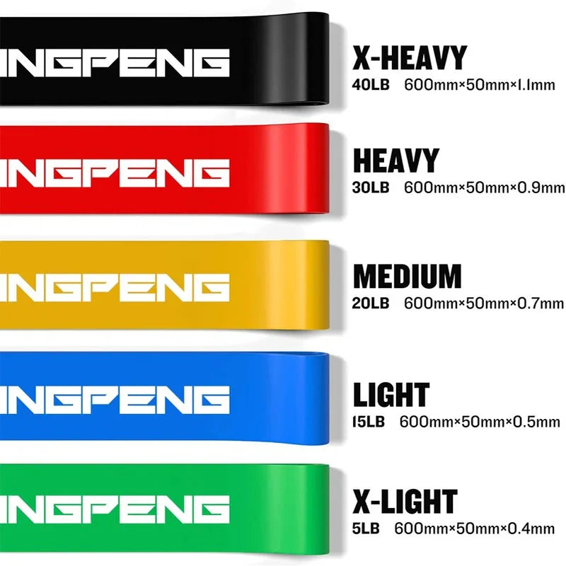Resistance Exercise Loop Bands Set – 5 Levels for Women & Men Booty & Leg Training