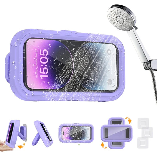 Waterproof Rotating Shower Phone Holder – Adjustable Wall Mount