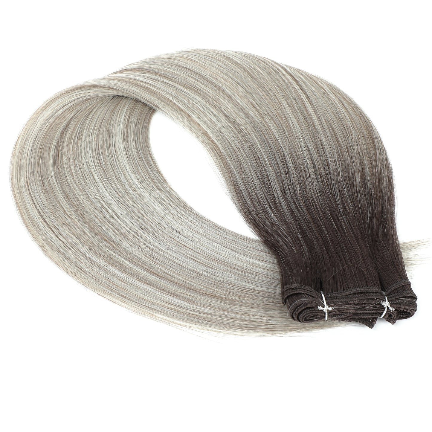 Bone Straight Synthetic Hair Bundles – Natural Super Long Yaki Straight Hair Weaving Extensions