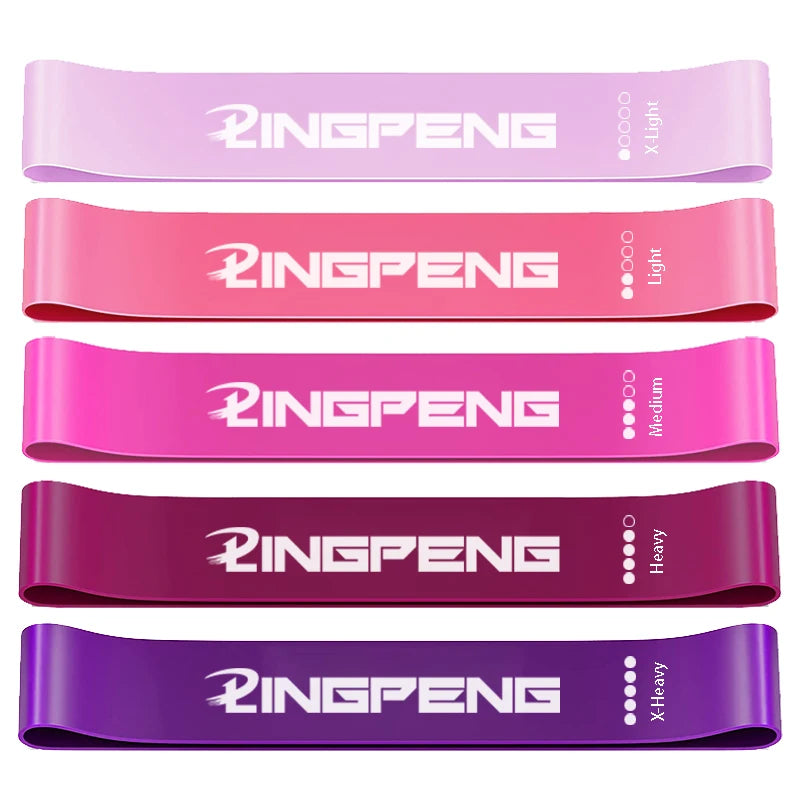 Resistance Exercise Loop Bands Set – 5 Levels for Women & Men Booty & Leg Training