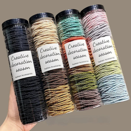 100-Pack Seamless Elastic Hair Ties – Simple All-Match Non-Slip Hair Bands