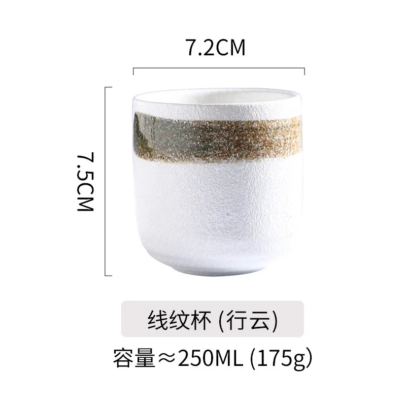 Japanese Ceramic Coffee & Matcha Stacking Cups – Stackable Sake & Water Cups