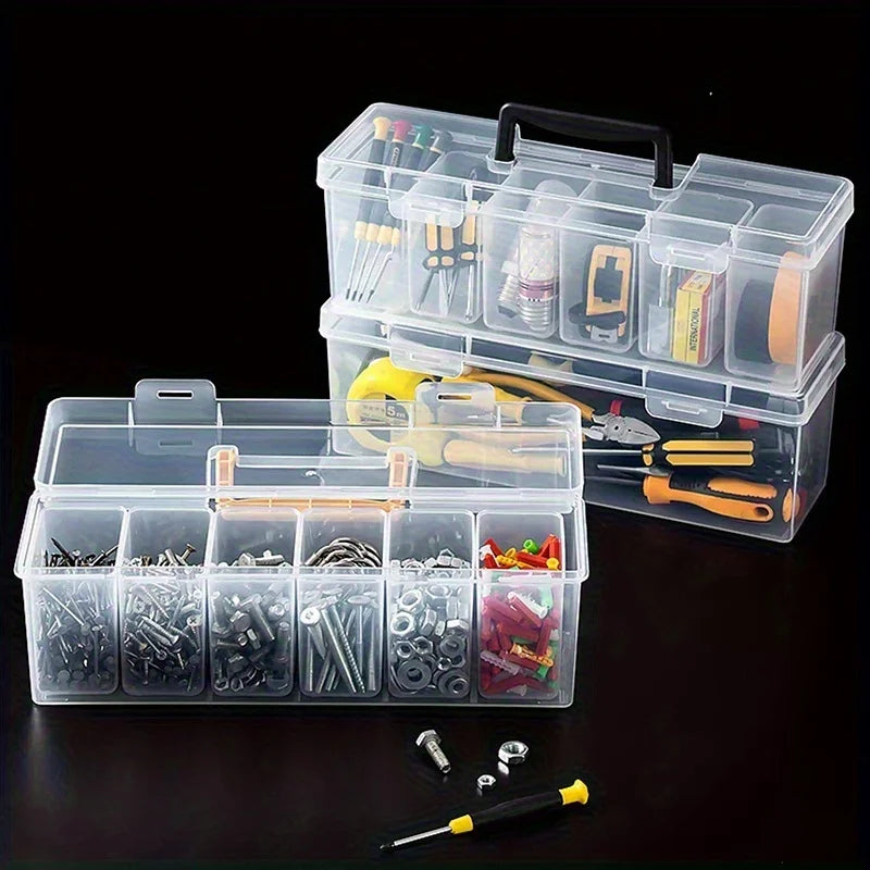 Multi-Compartment Tool & Parts Organiser Box Set – Screws, Hardware & Accessories