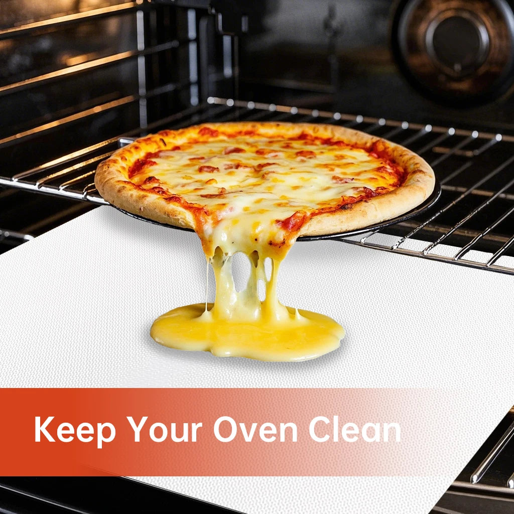 New Oven Liners Reusable Non-stick Anti Dirt Protection Pad Heat Resistant BBQ Grill Mat for Barbecue Cooking Baking Accessories