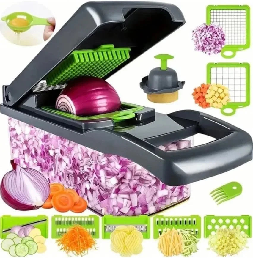 14-in-1 Multi Vegetable Chopper — Slice, Dice & Prep in Seconds