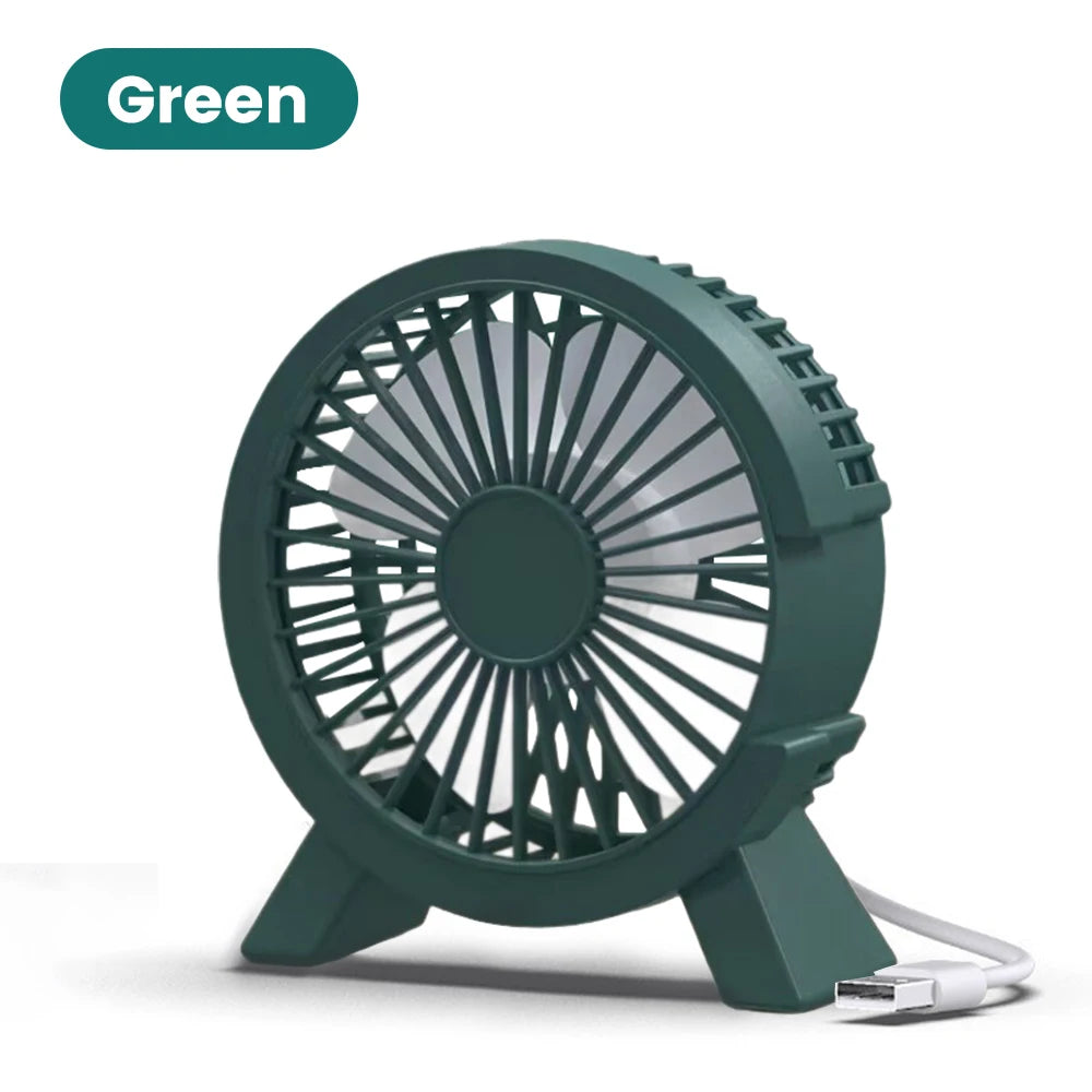 Mini Rechargeable Desk Fan — Portable Cooling for Home, Office & On-the-Go