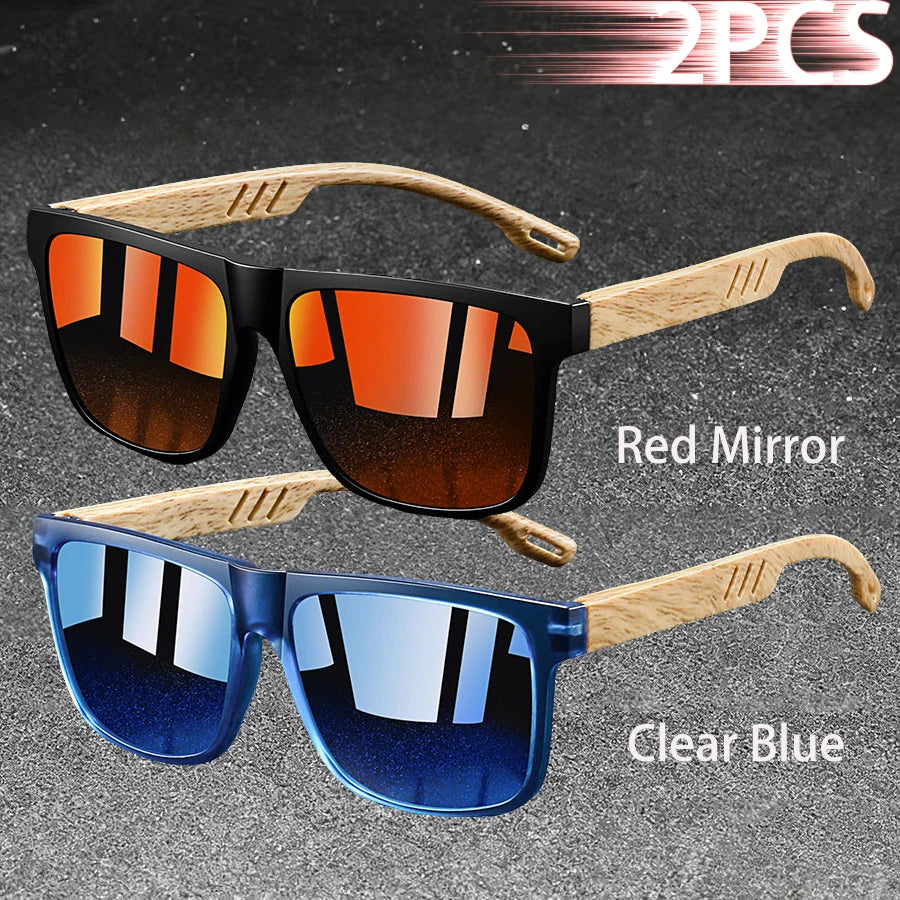 Vintage Square Frame Polarized Sunglasses – UV400 Fashion Eyewear for Men & Women