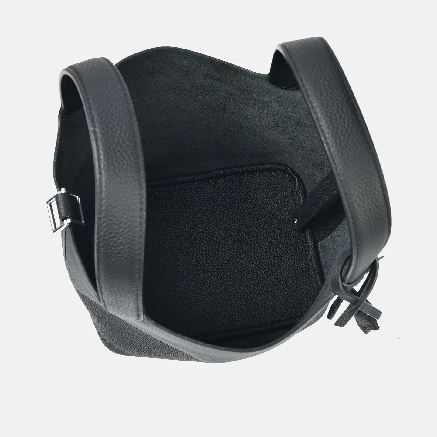 MENDY Genuine Leather Bucket Bag – Premium Large Tote Handbag for Women