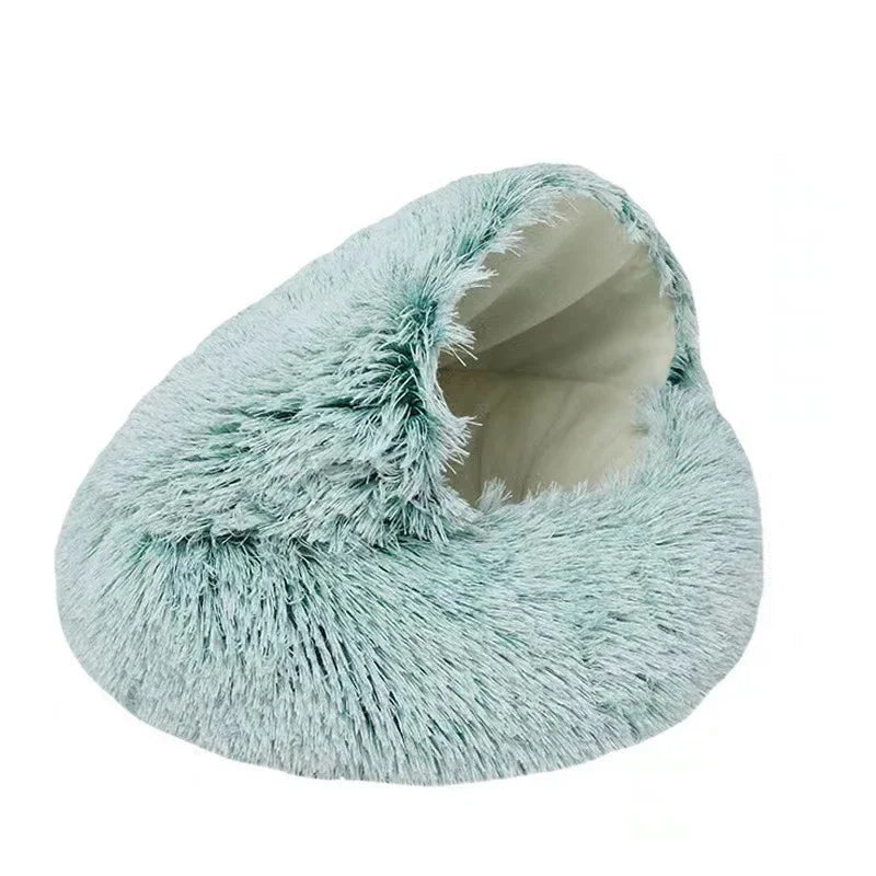 Cat Dog  Bed Pet Mattress Sleeping Warm Soft Plush Pet Bed with Cover Round  Nest Cave for Small Dogs kitten