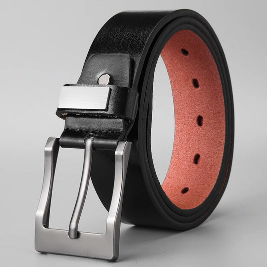 Leren Herenriem van PU-Leer – Designer Tailleband met Metalen Gesp