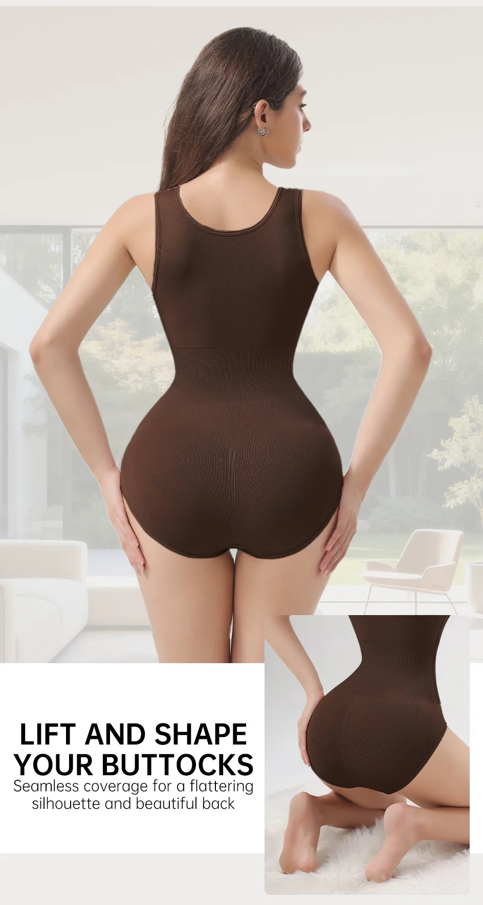 Women's Zippered Bodysuit Shapewear – Tummy Control Waist Trainer Corset Top