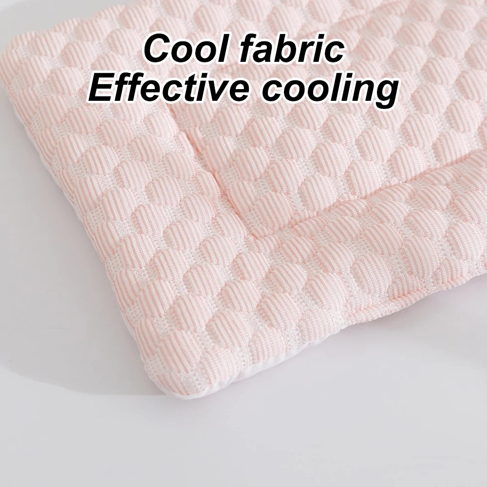 Small Pet Summer Cooling Mat – Breathable Self-Cooling Blanket for Hamsters & Small Animals