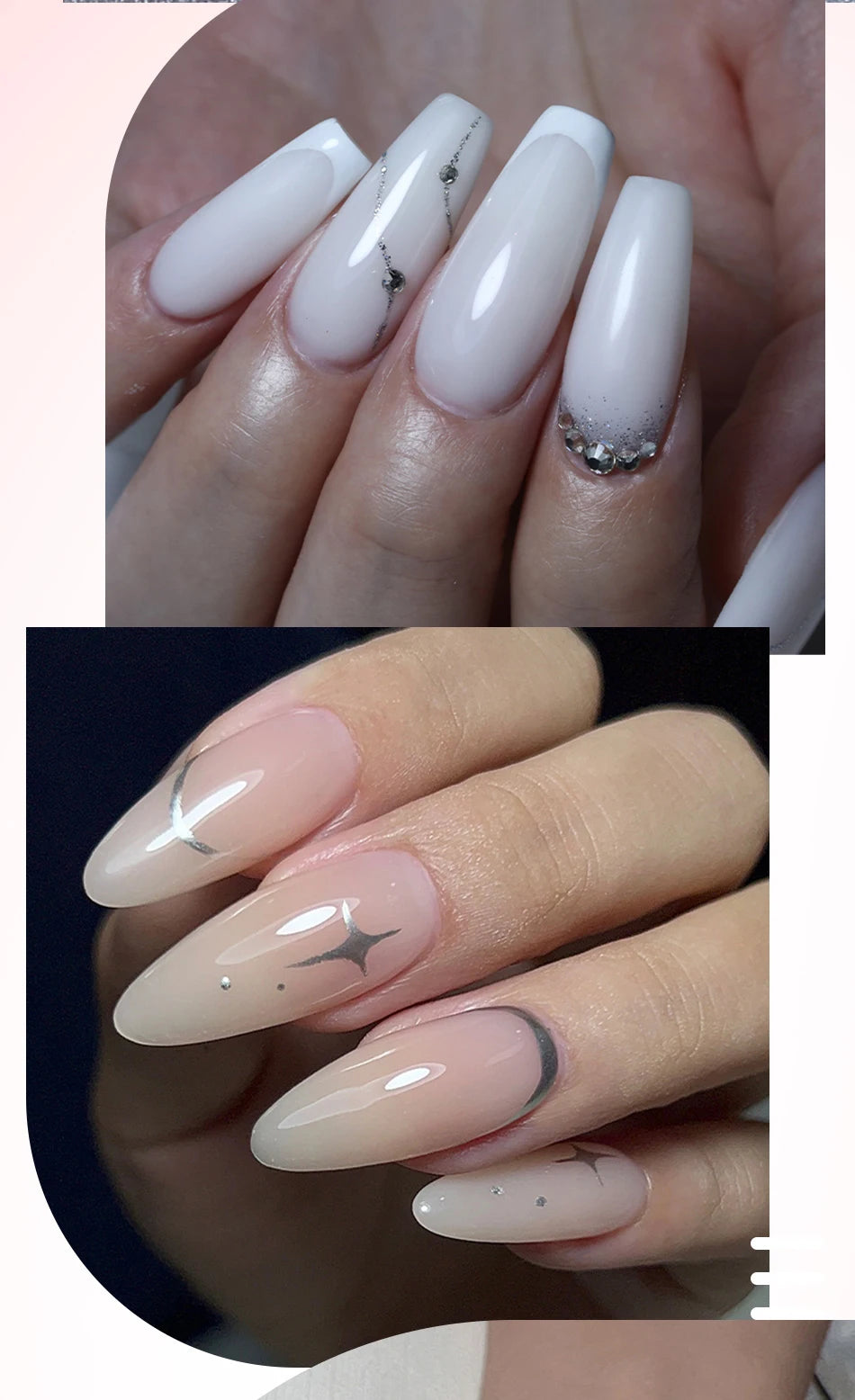 UR SUGAR 15ml Box Extension Nail Gel Jelly Pink White Clear UV Gel Hard Gel Extension Gel Nails Finger French Nail Art Manicure