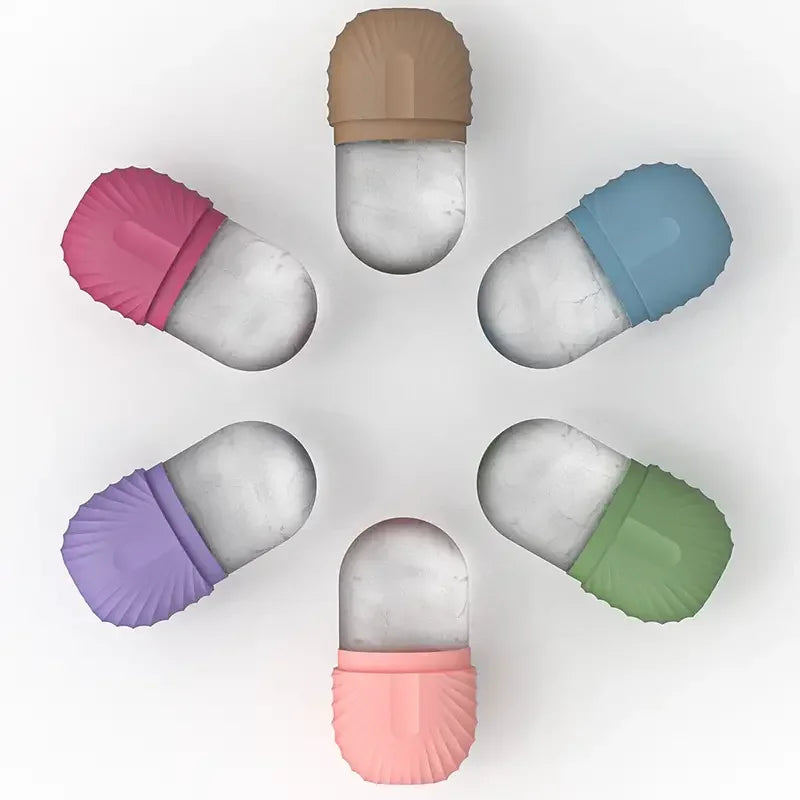 Ice Globe Facial Roller — Cooling Massage Tool for De-Puffing & Contouring
