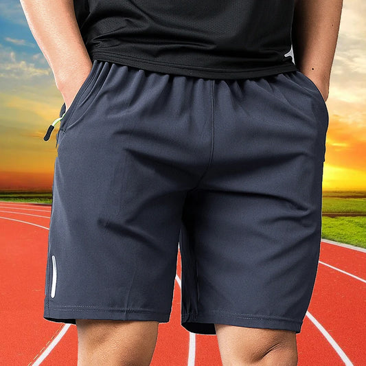 Men's Football Sports Shorts – Quick-Dry Breathable Drawstring Running Bottoms