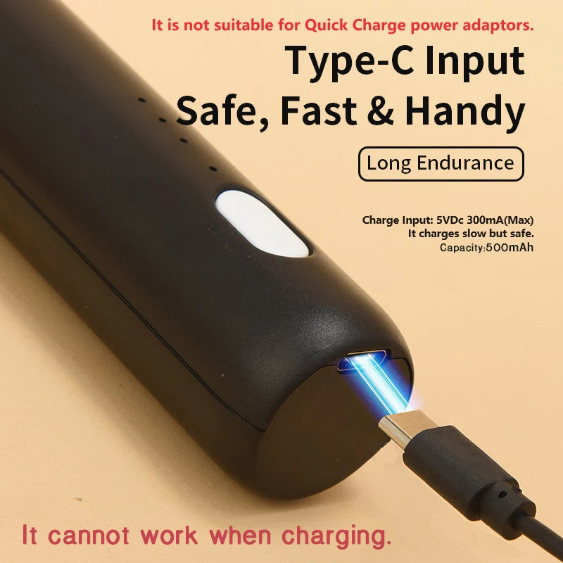 Wireless USB-C Electric Milk Frother – Handheld Stainless Steel Coffee Whisk