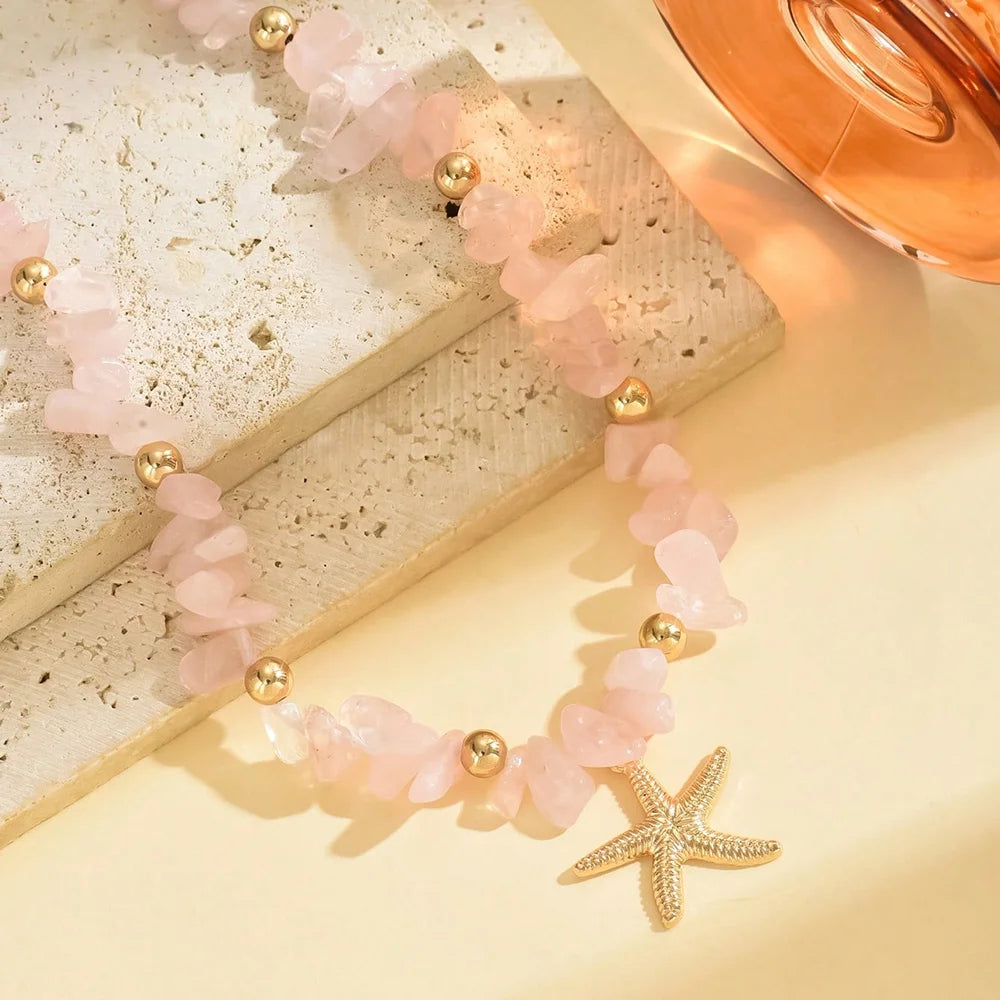 Fashionable  Natural Seashell Beaded Necklace Shell Pendant Ocean Inspired Jewelry Choker Suitable For Women Holiday Party Daily