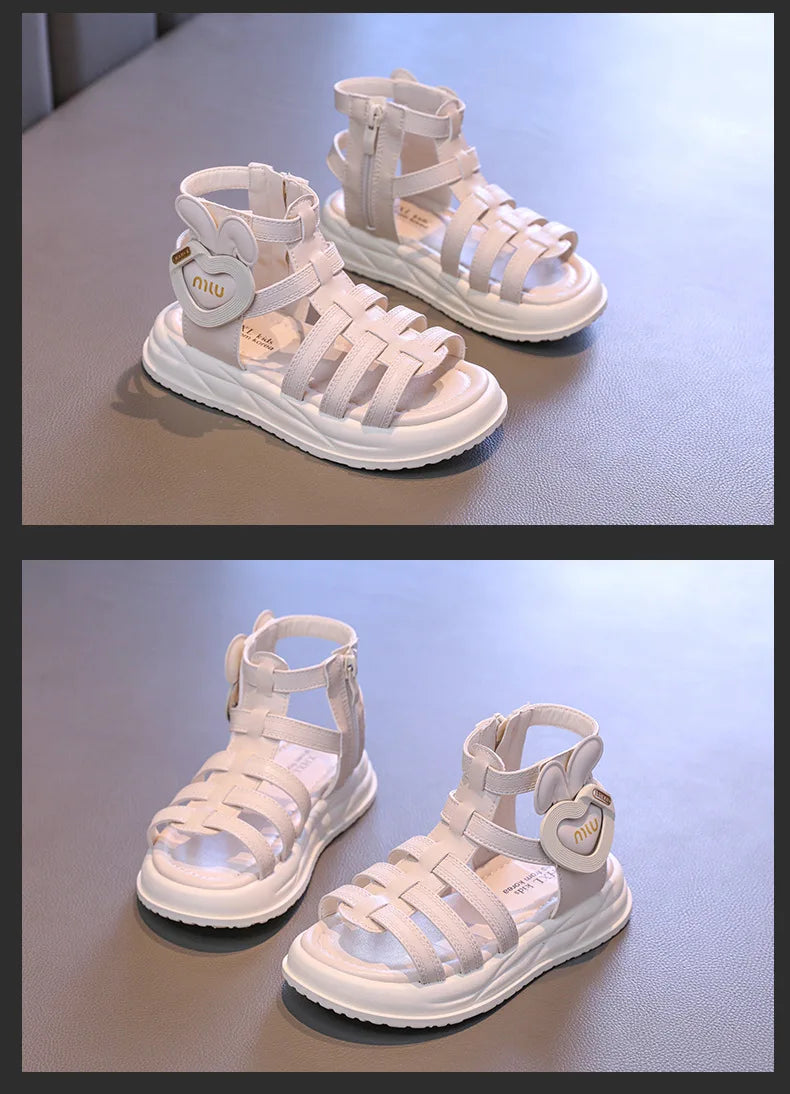 2026 Fashion Kids Sandals Children's Design Hollow-out Multicolor Sport Sandals Soft Flat Strappy Sandals Girls Cute Beach Shoes