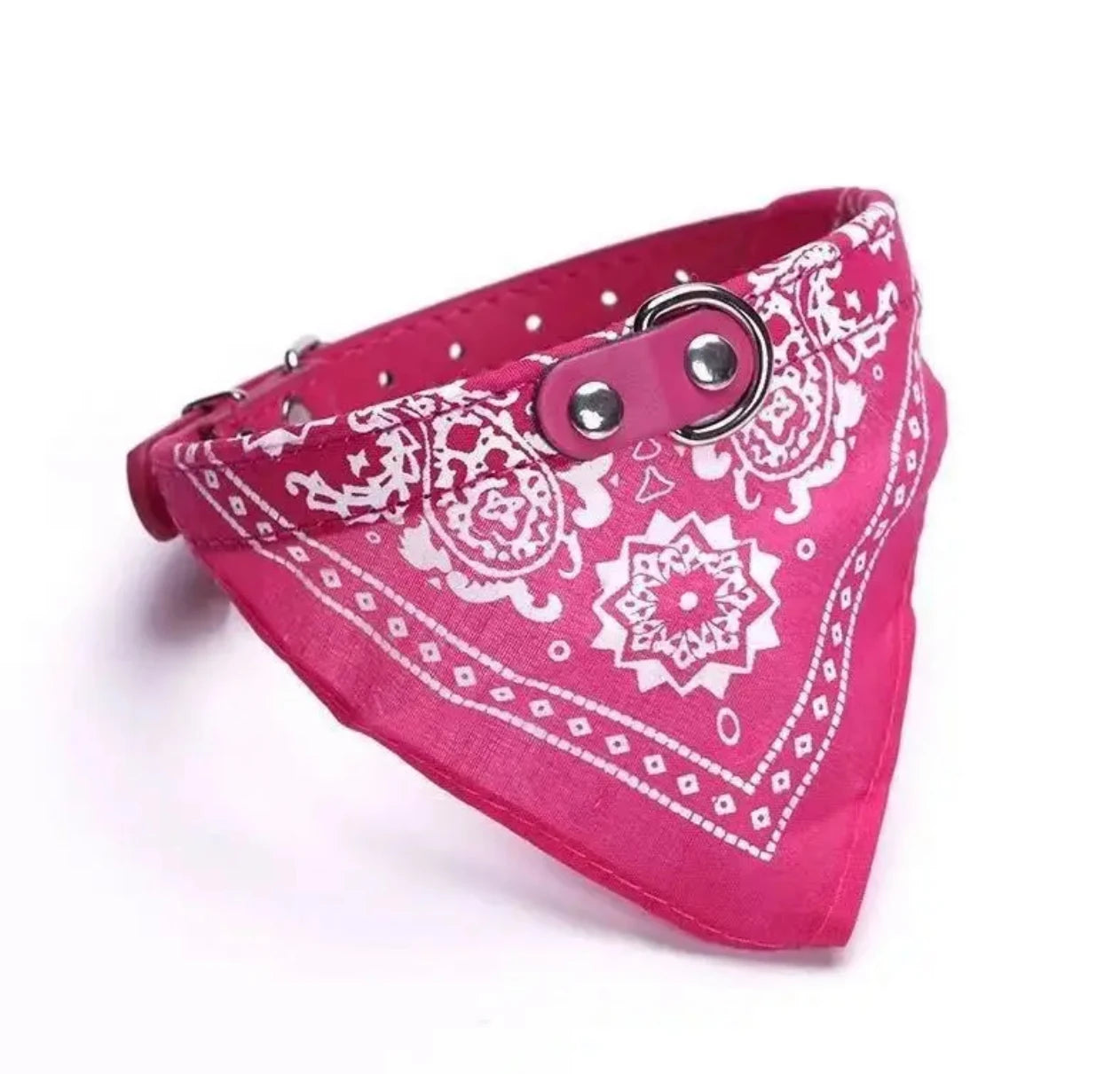 Adjustable Pet Bandana Collar – Knit Fabric Triangle Neckerchief for Dogs & Cats