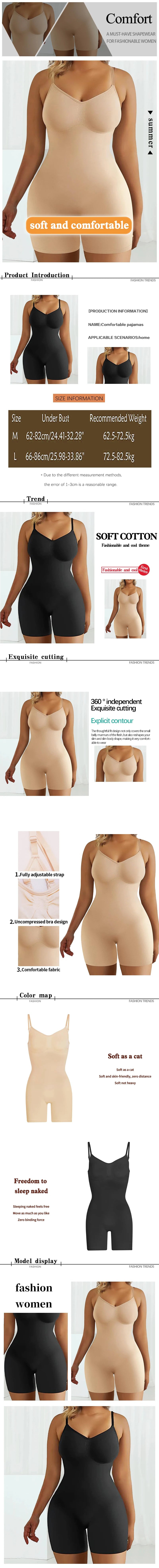 Seamless High-Waist Bodysuit Shapewear – Tummy Control Flat Belly Body Shaper