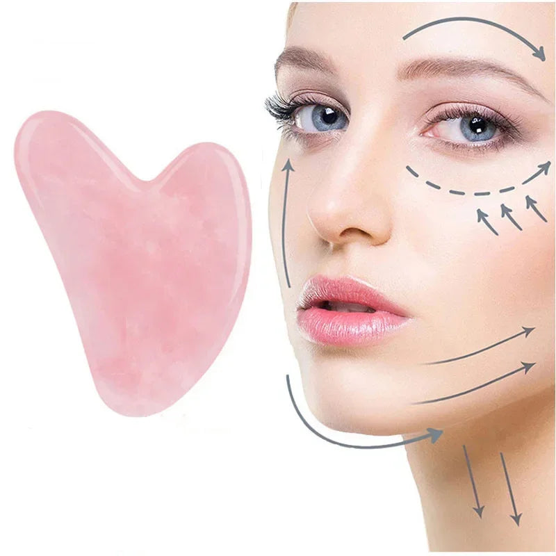 Jade Face Gua Sha Scraping Tool – Facial Massage for Skin Firming & SPA Care
