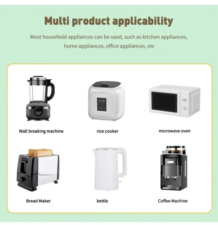 No Trace Plug Cord Winder Power Cable Organizer Household Wire Management Fixer For Kitchen Storage Tool