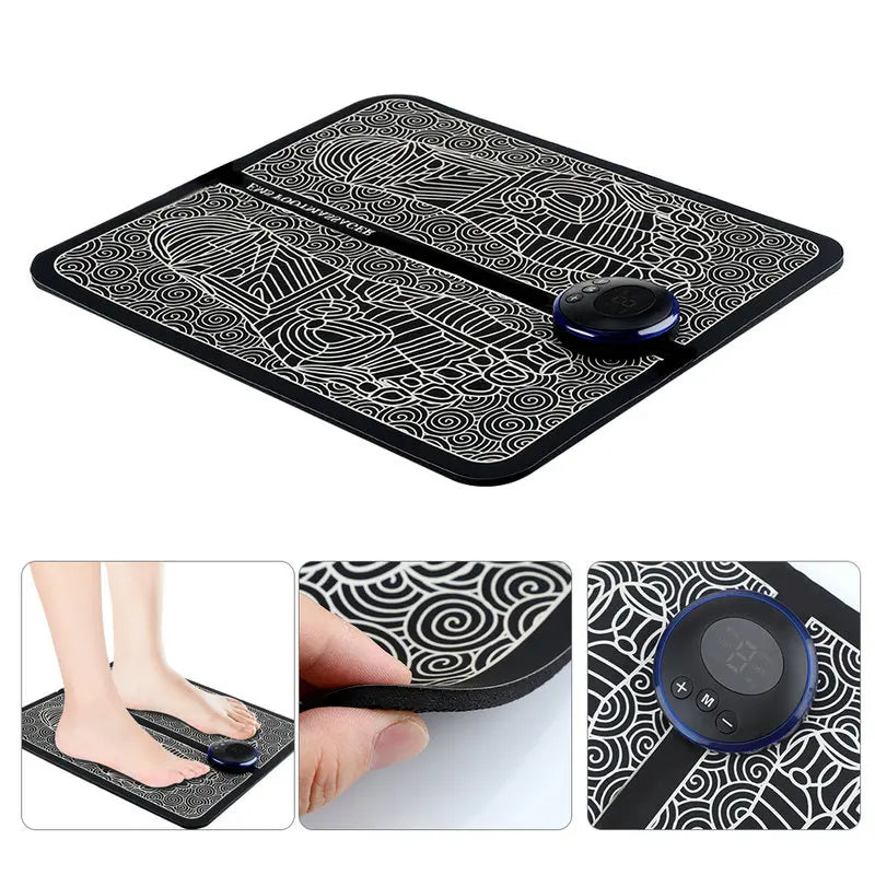 Electric Foot Massager Pad – EMS Muscle Relaxation Trainer for Home & Fitness