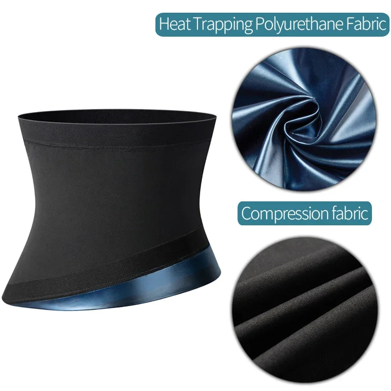 Men's Sauna Sweat Trimmer Belt – Waist Trainer & Belly Slimming Shapewear