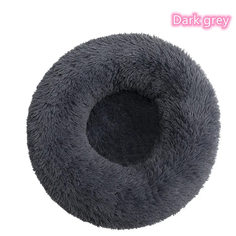 New Cat Dog Bed Super Soft Pet Cat Bed Pet Mattress Plush Washable Calm Donut Bed Comfortable Sleeping Artifact Suitable Winter