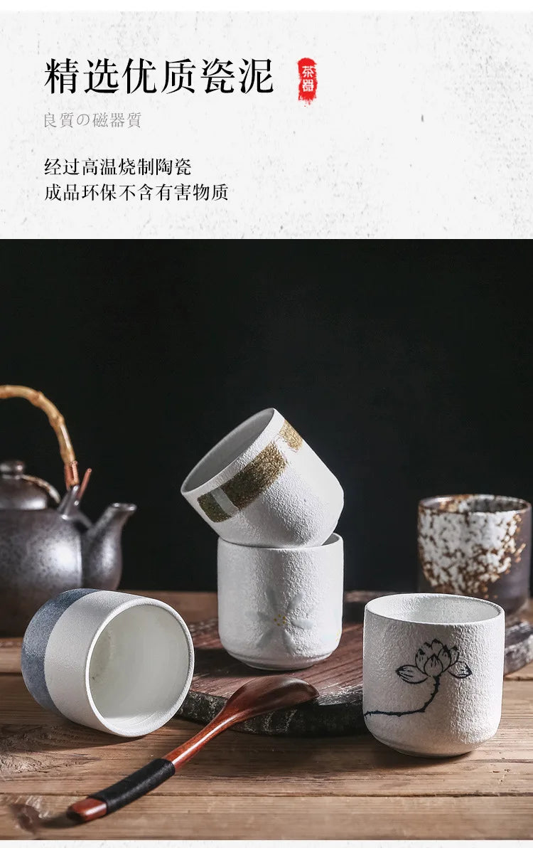Japanese Ceramic Coffee & Matcha Stacking Cups – Stackable Sake & Water Cups