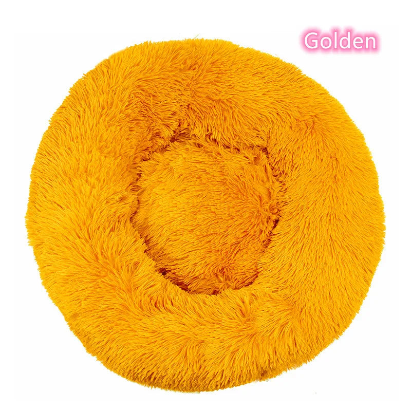 New Cat Dog Bed Super Soft Pet Cat Bed Pet Mattress Plush Washable Calm Donut Bed Comfortable Sleeping Artifact Suitable Winter