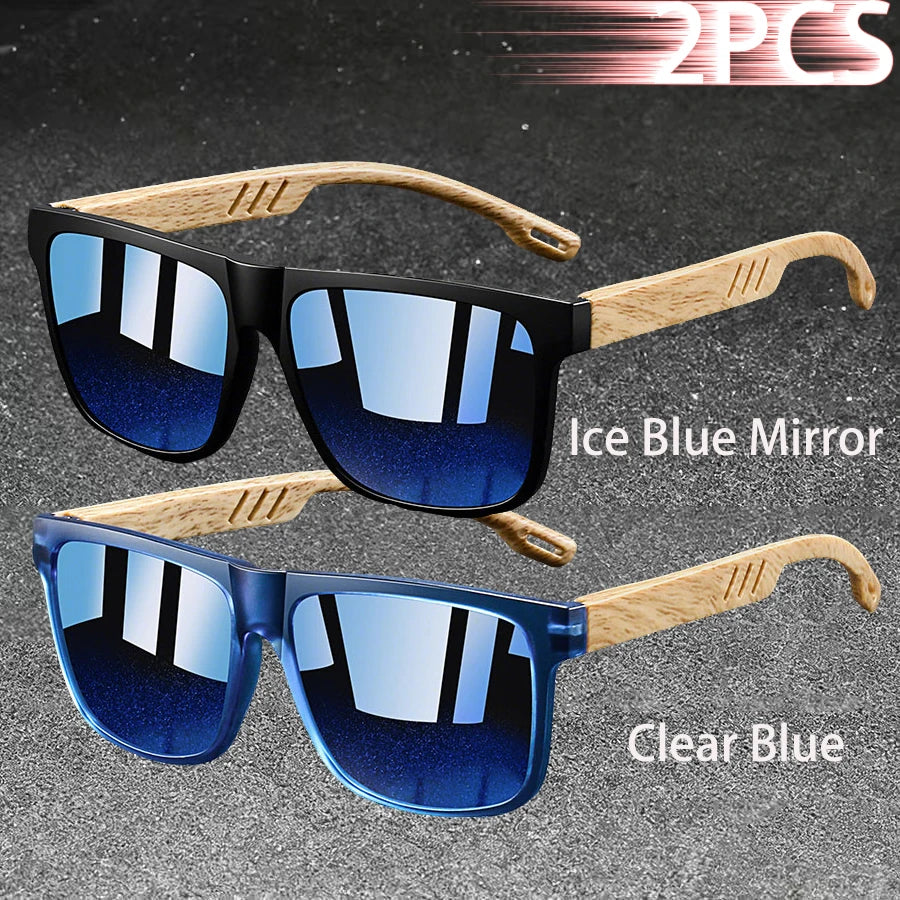 Vintage Square Frame Polarized Sunglasses – UV400 Fashion Eyewear for Men & Women