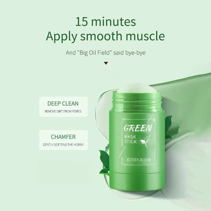 Korean Green Tea Purifying Face Mask – Deep Pore Cleansing & Moisturising