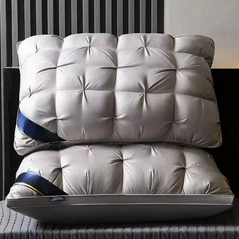 48x74cm Hotel-Grade Twisted Pillow Core – Soft Supportive Bed Pillow Insert for Home & Dorm