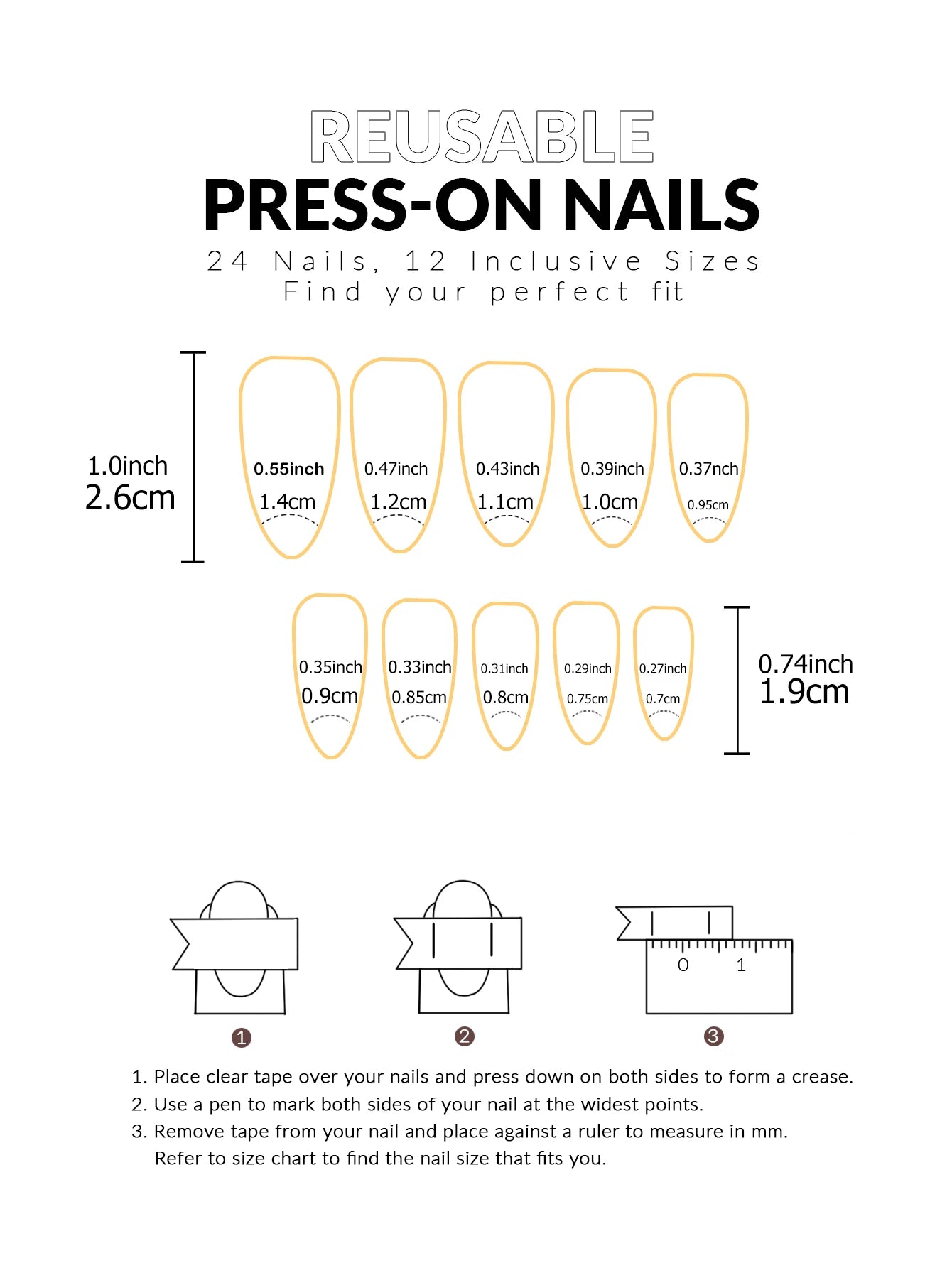 24Pcs/Set Simple Wine Red Fake Nails Mid-length Almond Press on Nails Art Wearable Round Head Oval Full Cover False Nail Tips