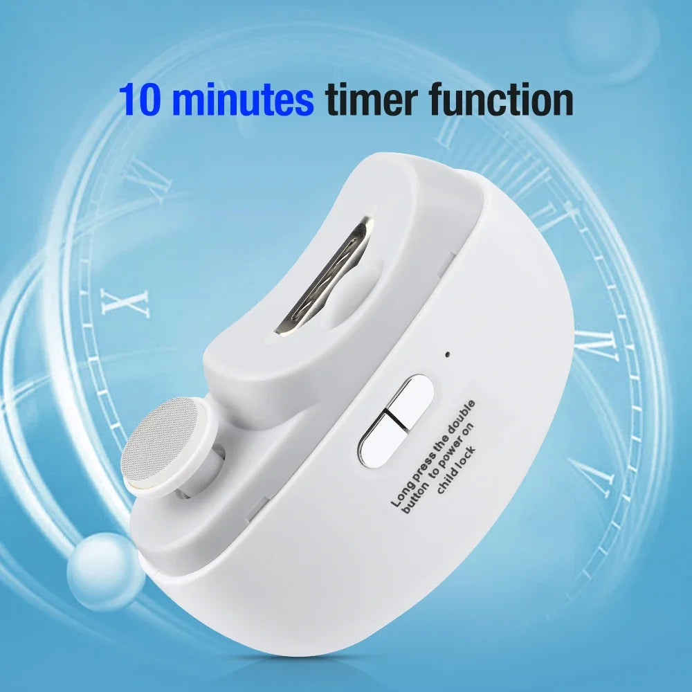 Multifunctional Electric Nail Clipper Anti Splash Nail Trimmer Portable 2 In 1 Manicure Pedicure Cutter For Baby Adults
