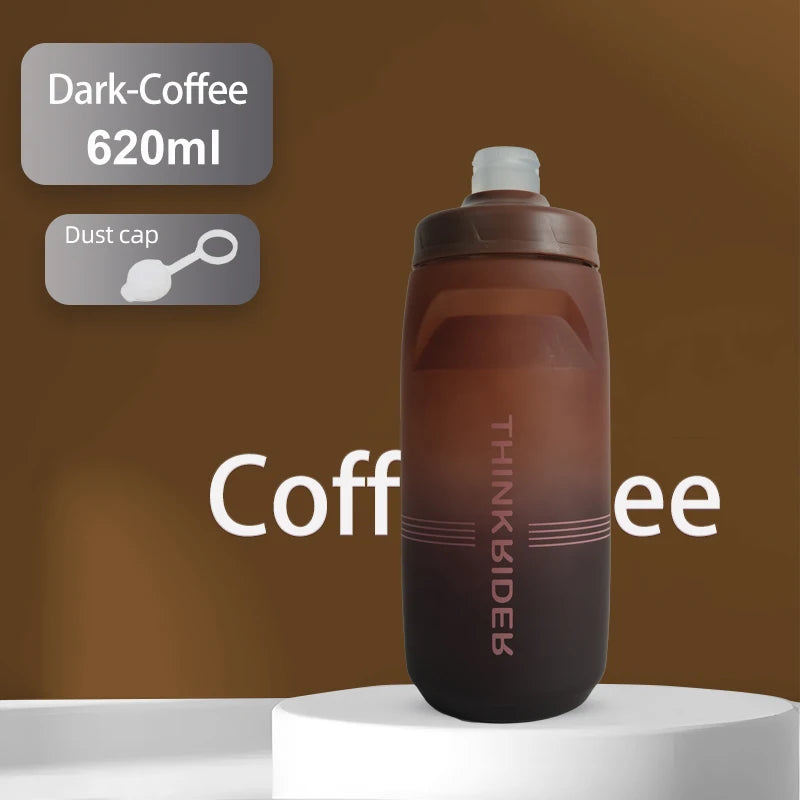 ThinkRider MTB Cycling Water Bottle – 620ml & 750ml Squeeze Sports Bottle