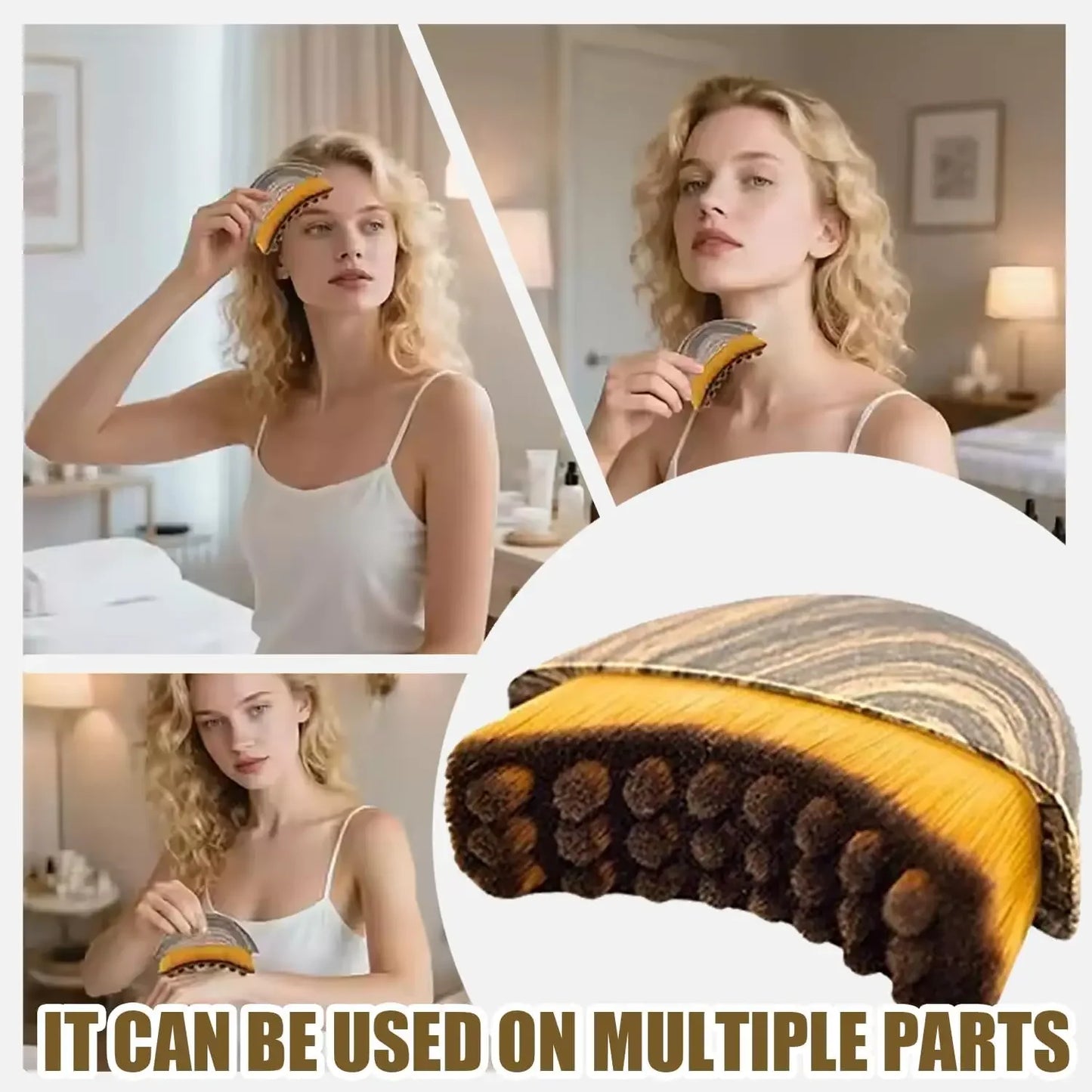 Lymphatic Drainage Facial Contour Brush – Chin & Jawline Sculpting Tool