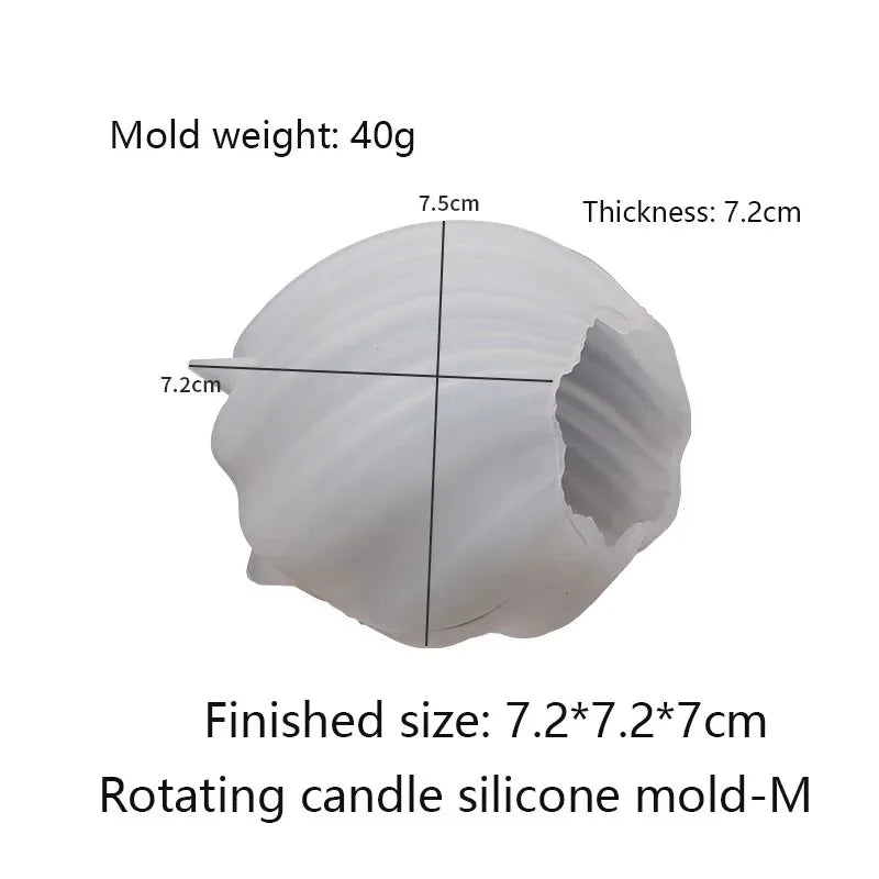 3D Geometric Wave Pillar Candle Silicone Mould – DIY Abstract Art Wax Craft