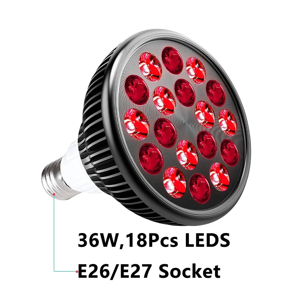 54W Red & Infrared Light Therapy Lamp – 660nm & 850nm Full Body Pain Relief Panel