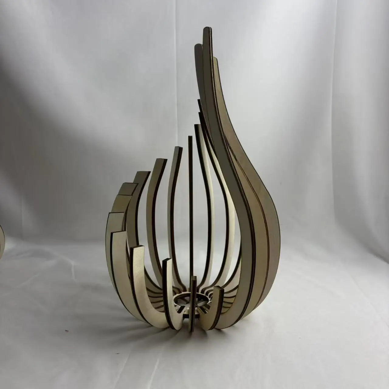 Streamline Wooden DIY Candle Holder – Handmade Warm Atmosphere Décor