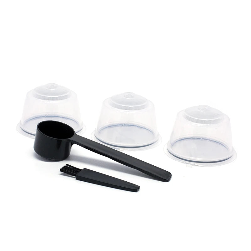 Reusable Dolce Gusto Coffee Capsule Filters – Set of 3 with Spoon & Brush