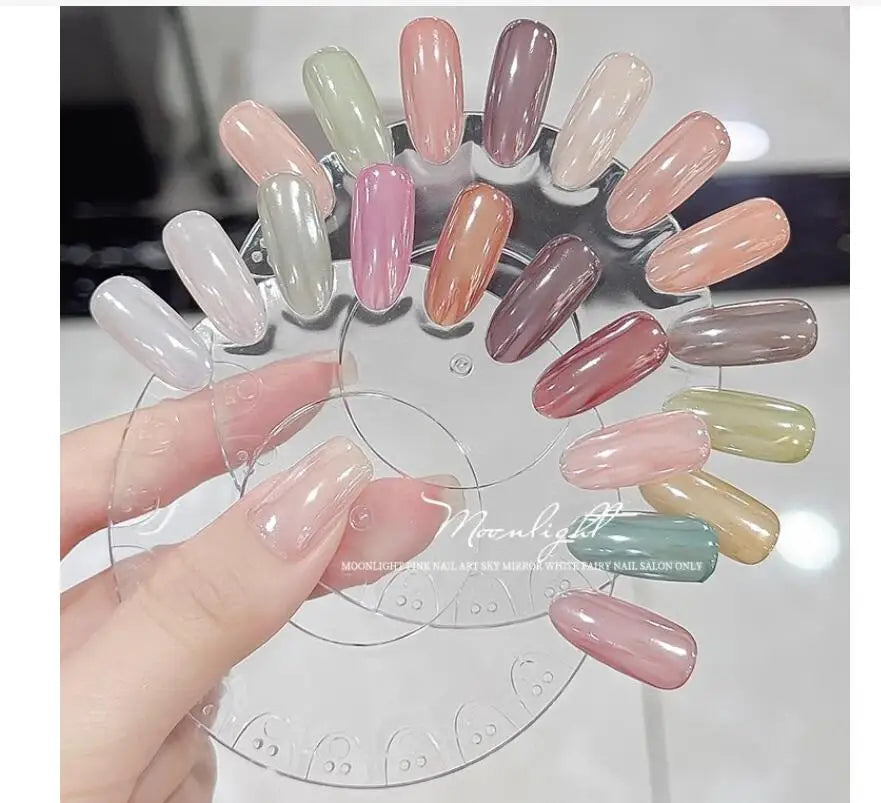 Aurora Chrome Nail Powder – High-Gloss Moonlight Mirror Pearl Glitter Pigment