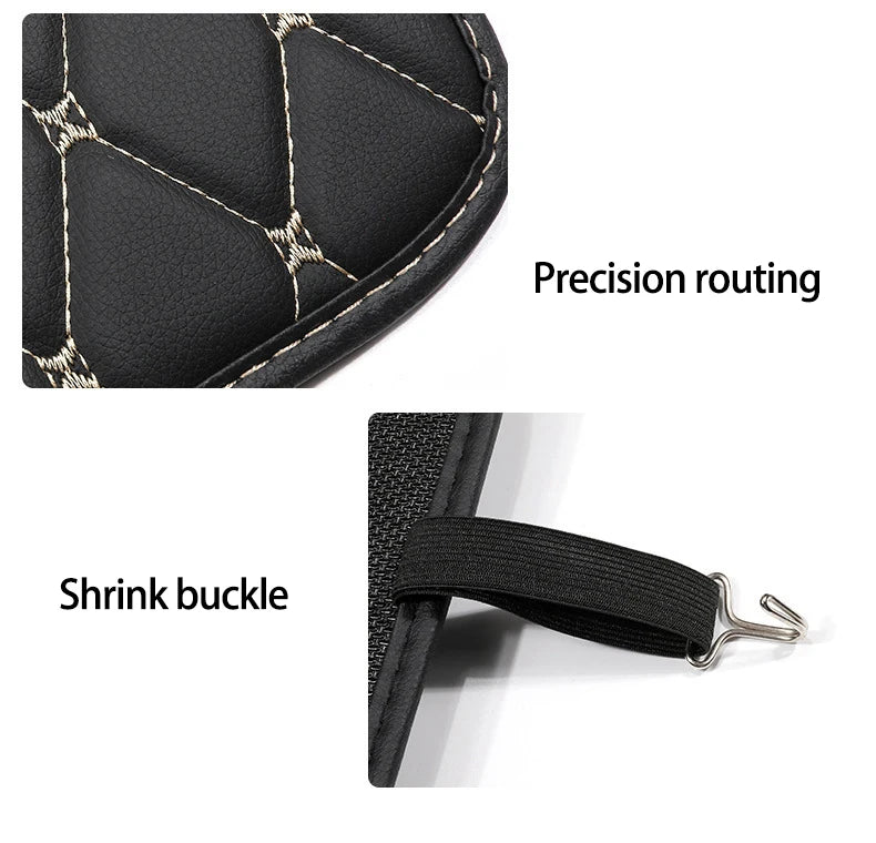 New PU Leather Car Anti-Kick Mats Auto Seat Back Protector Cover For Children Car Back Seat Anti-Dirty Pad Car  Accessories