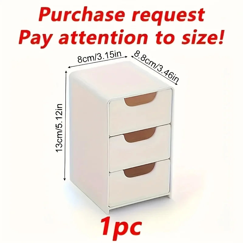 3-Tier Desktop Organiser with Drawers – Office, Jewellery & Cosmetics Storage