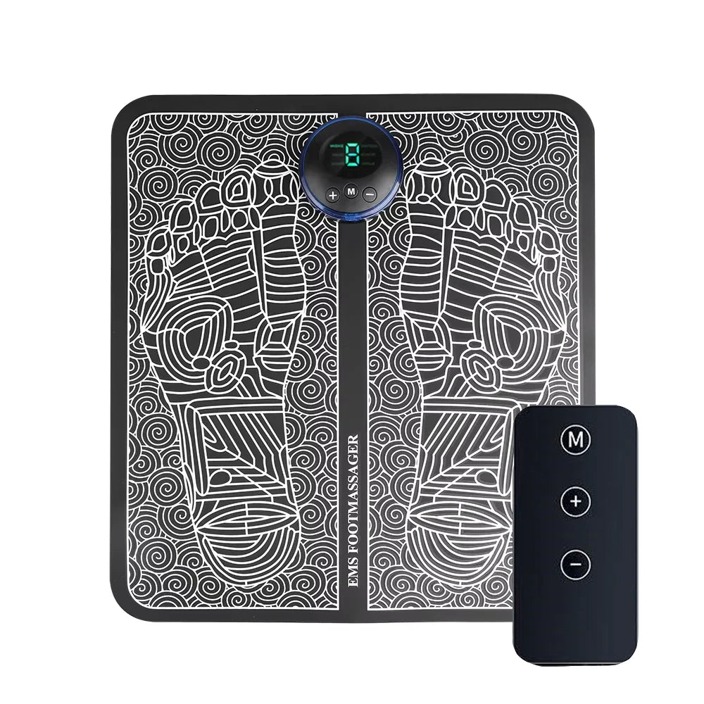 Electric Foot Massager Pad – EMS Muscle Relaxation Trainer for Home & Fitness