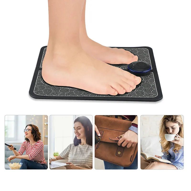 Electric Foot Massager Pad – EMS Muscle Relaxation Trainer for Home & Fitness