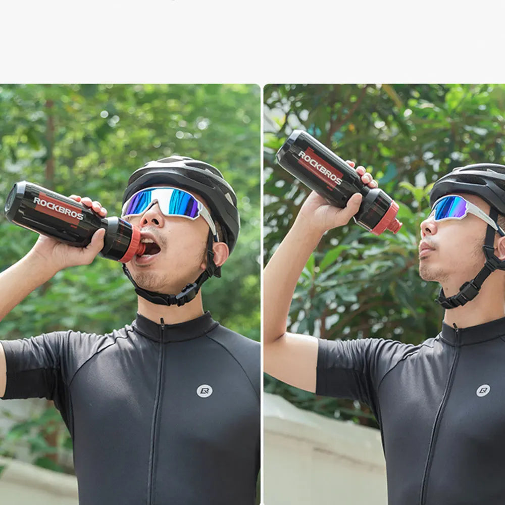 ROCKBROS Cycling Water Bottle & Cage Set – 750ml BPA-Free Sports Bottle