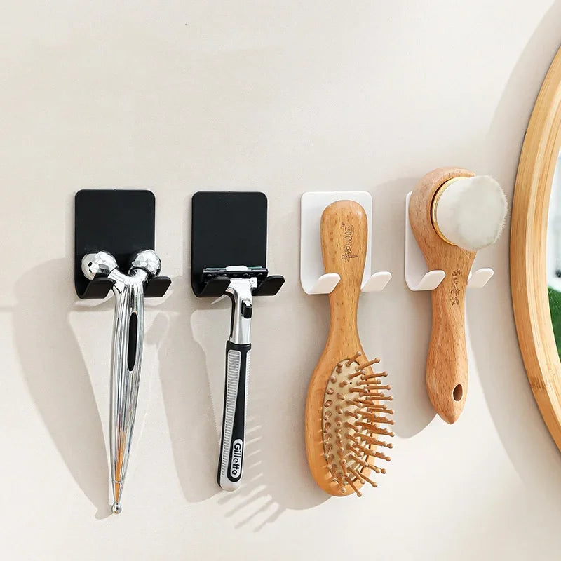 Bathroom Razor Holder Storage Hook Wall Men Shaving Shaver Shelf Punch Free Razor Rack Accessories Organization