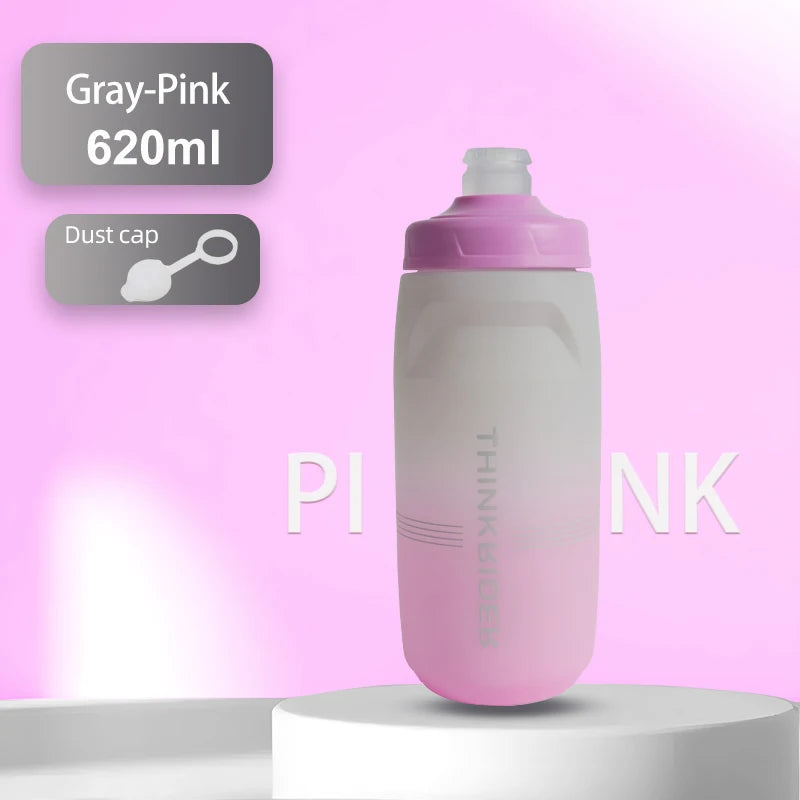 ThinkRider MTB Cycling Water Bottle – 620ml & 750ml Squeeze Sports Bottle